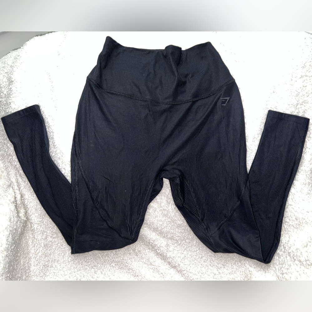 Gymshark Black Textured Leggings